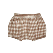 Load image into Gallery viewer, WOVEN BLOOMER | COCOA GINGHAM