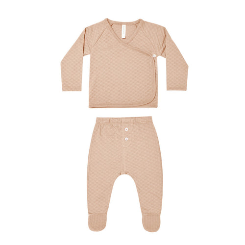 POINTELLE WRAP TOP + PANT SET | PETAL