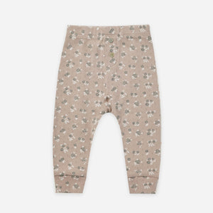 POINTELLE LEGGING | TRUFFLE FLORAL