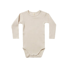 Load image into Gallery viewer, Ribbed Bodysuit | Ash Stripe