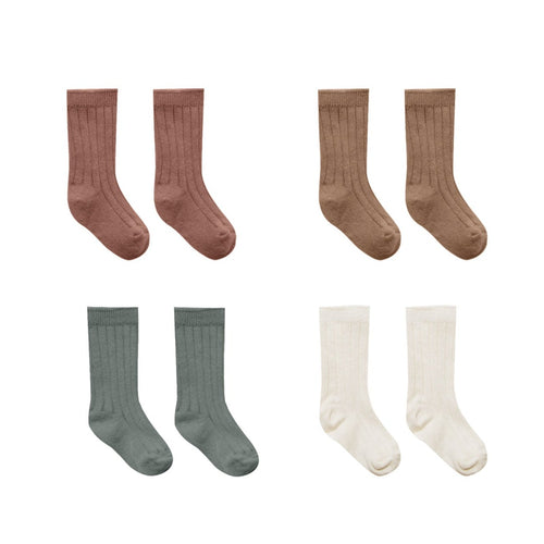 SOCKS, SET OF 4 | IVORY, DUSK, PECAN, COCOA