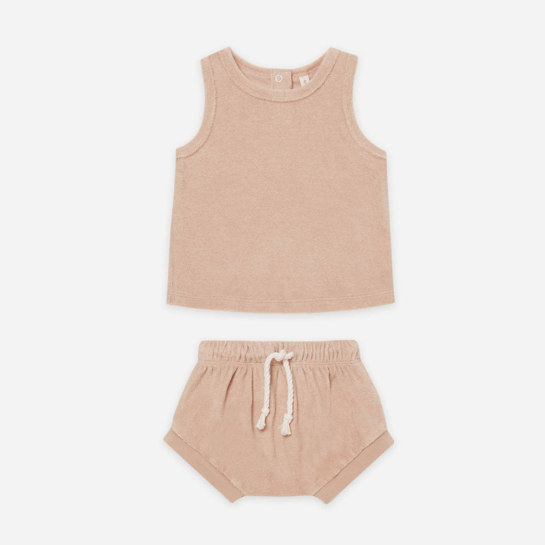 TERRY TANK + SHORT SET | BLUSH