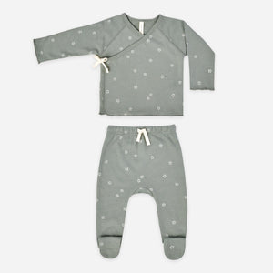 wrap top + pant set | stars
