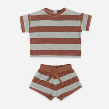 將圖片載入圖庫檢視器 terry tee &amp; shorts set | sienna + sky stripe