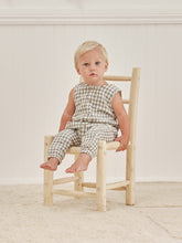Load image into Gallery viewer, woven jumpsuit | sea green gingham