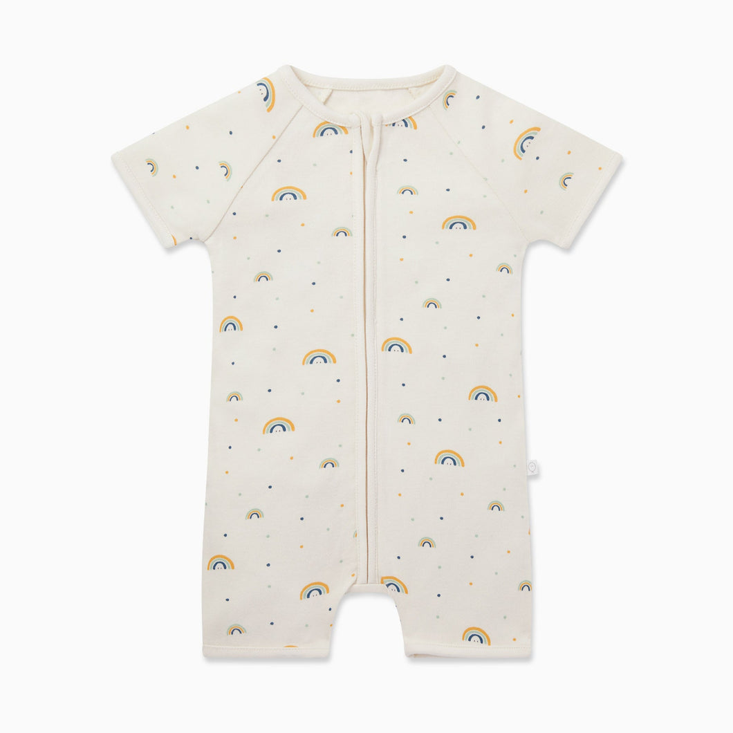 Rainbow Zip Summer Sleepsuit