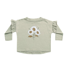 Load image into Gallery viewer, RUFFLE LONGSLEEVE TEE || BOUQUET