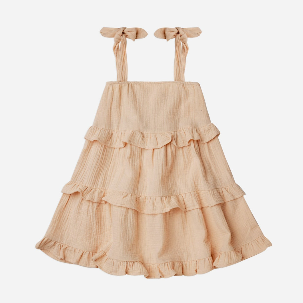 ruffled swing dress || shell