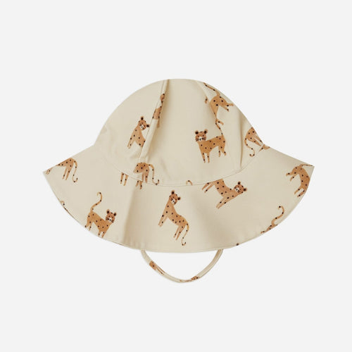 floppy swim hat || leopard