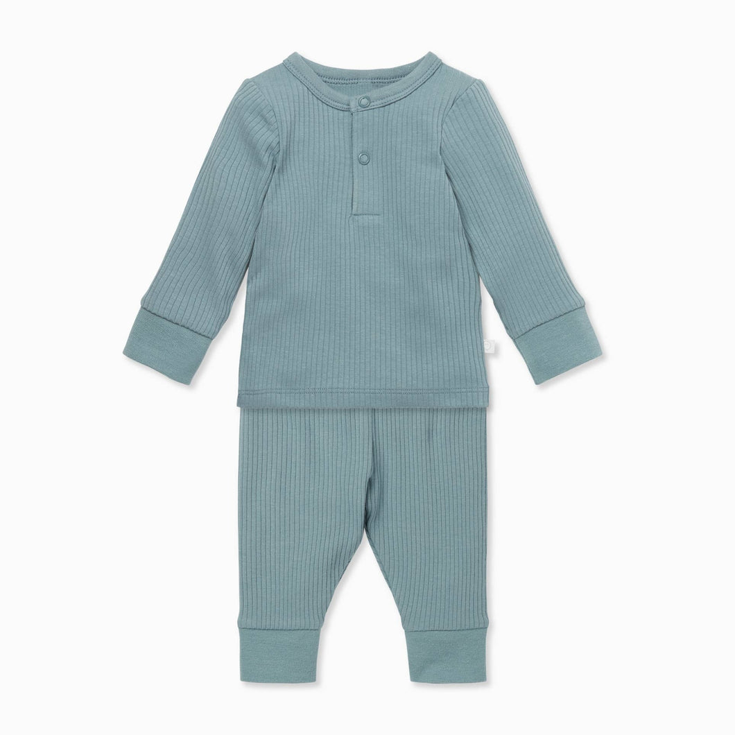 Ribbed Pyjamas - Blue