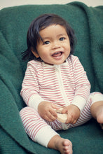 Load image into Gallery viewer, Ruby Stripe Clever Zip Sleepsuit