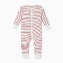 Load image into Gallery viewer, Ruby Stripe Clever Zip Sleepsuit