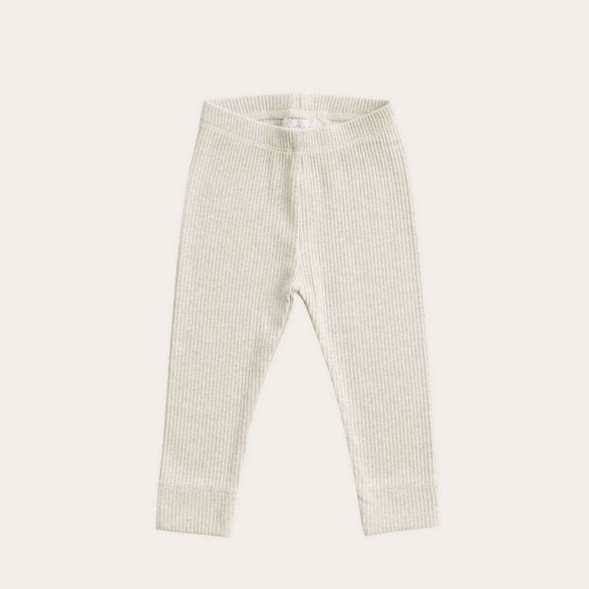 Organic Essential Leggings - Oatmeal Marle