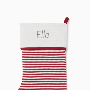 Ruby Stripe Ribbed Stocking