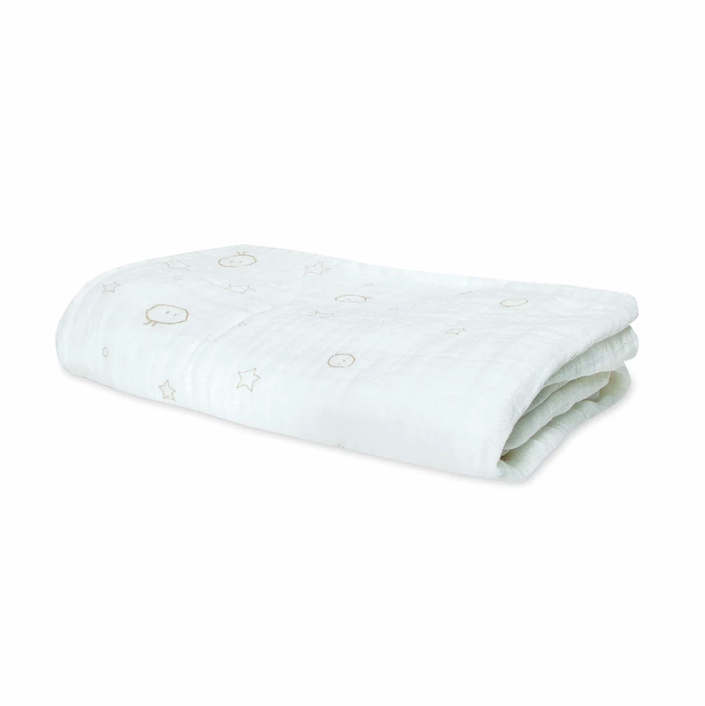 Pre-Washed Large Muslin Swaddle - White