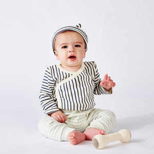 Kimono One-Piece - Stripes Away Ink Blue