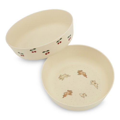 2 PACK BOWL - CHERRY/PETIT LAPIN