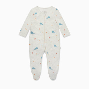 Whale Zip-Up Sleepsuit