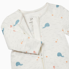 Load image into Gallery viewer, Whale Zip-Up Sleepsuit