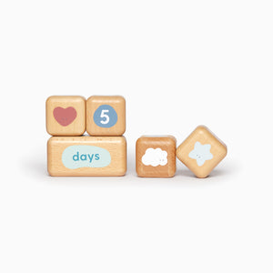 Wooden Baby Milestone Blocks