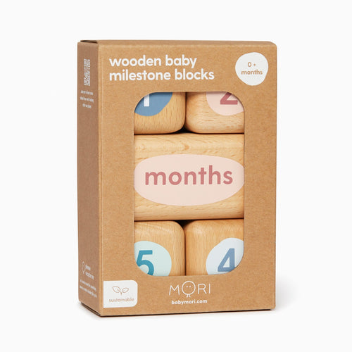 Wooden Baby Milestone Blocks