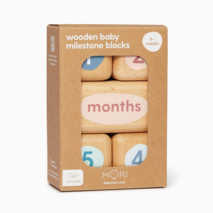 Wooden Baby Milestone Blocks