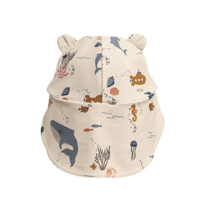 SENIA SUN HAT - SEA CREATURE/SANDY MIX