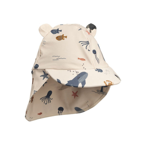SENIA SUN HAT - SEA CREATURE/SANDY MIX
