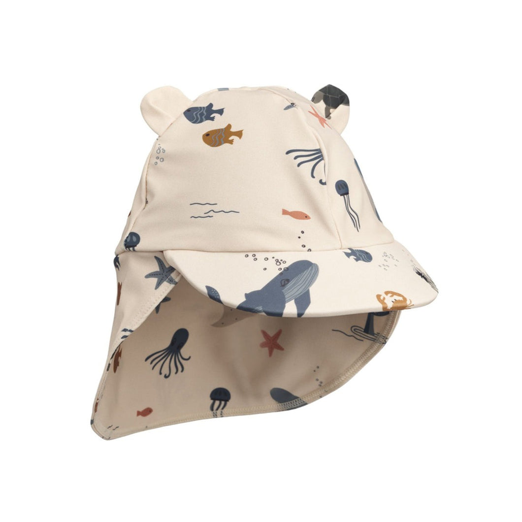 SENIA SUN HAT - SEA CREATURE/SANDY MIX