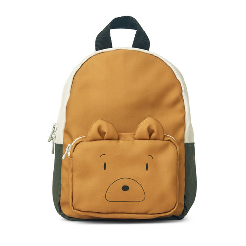 SAXO BACKPACK MINI - MR BEAR GOLDEN CARAMEL MULTI MIX