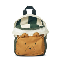 Load image into Gallery viewer, SAXO BACKPACK MINI - MR BEAR GOLDEN CARAMEL MULTI MIX