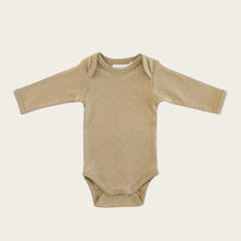 將圖片載入圖庫檢視器 Organic Cotton Longsleeve Bodysuit - Tiny Dots Fern