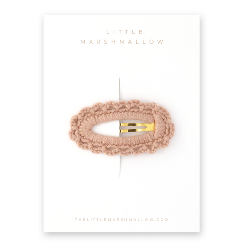 Crochet Clip // Antique Rose