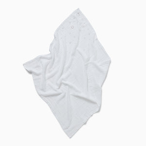 Pre-Washed Large Muslin Swaddle - White