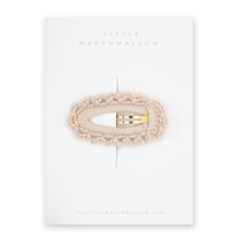 Load image into Gallery viewer, Crochet Clip // Blush Cream