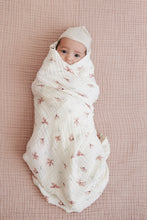 將圖片載入圖庫檢視器 CamCam Copenhagen Nursery Swaddle - GOTS Windflower Creme