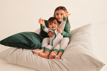 將圖片載入圖庫檢視器 Festive Stripe Zip-Up Sleepsuit