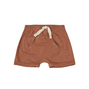front pouch short || amber