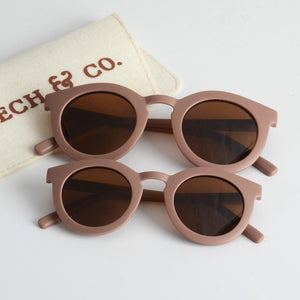 Grech&Co Eyewear Child Sustainable Sunglasses Kid and Adult - Burlwood