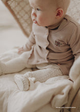 Load image into Gallery viewer, Organic Cotton Rib Cardigan - Rose Ash