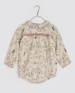 Emile Romper - mallow floral