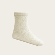 Load image into Gallery viewer, Jamie Kay Socks &amp; Tights 3-12m Cable Weave Knee High Sock - Oatmeal