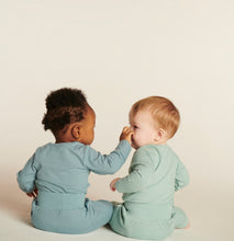 Load image into Gallery viewer, Ribbed Long Sleeve Bodysuit 2 Pack Blue/Mint