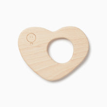 Load image into Gallery viewer, MORI Pacifiers &amp; Teethers Wooden Heart Teether