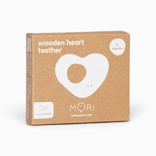 將圖片載入圖庫檢視器 MORI Pacifiers &amp; Teethers Wooden Heart Teether