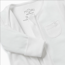 Load image into Gallery viewer, Zip-Up Sleepsuit - White (4360314093630)