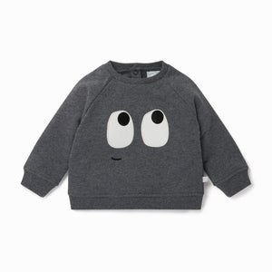 MORI Top 6-9m Spooky Eye Sweatshirt