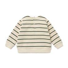 將圖片載入圖庫檢視器 MORI Top Striped Frilled Sweatshirt