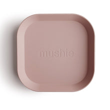 Load image into Gallery viewer, mushie dinnerwares Square Dinnerware Plates, Set of 2 (Blush)