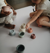 Load image into Gallery viewer, mushie Toy Stacking Cups Toy | Made in Denmark (Forest)